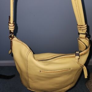 The Sak Yellow Leather Shoulder Bag